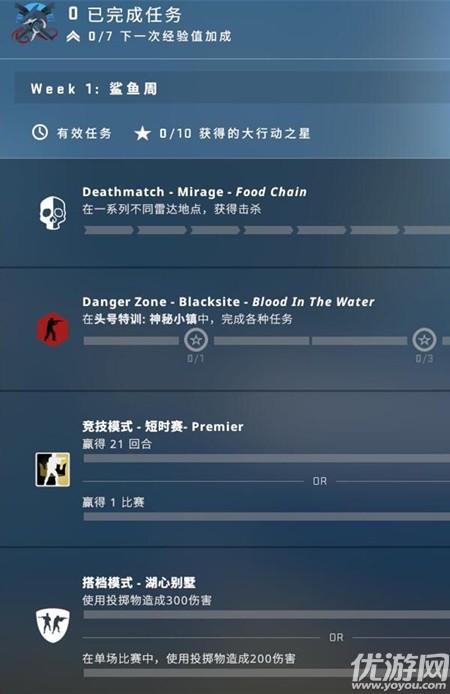 csgo激流大行动第一周任务怎么做 csgo激流大行动第一周任务攻略