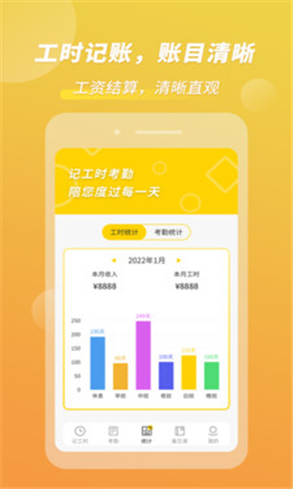記工時(shí)考勤截圖欣賞