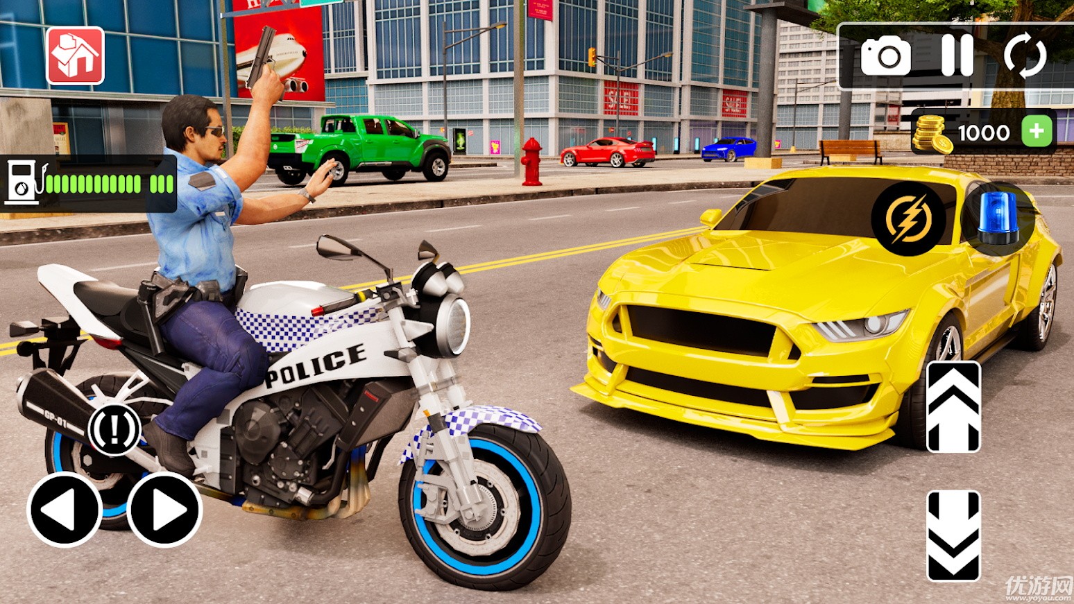 警察摩托車(chē)駕駛模擬器3d