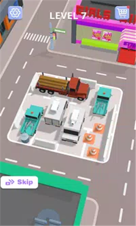 汽車停車堵塞截圖欣賞