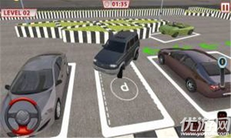 SUV轎車停車3D
