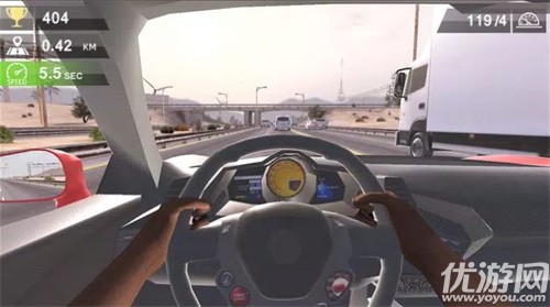 高速道路竞速驾驶游戏截图