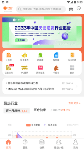 IT桔子截圖欣賞