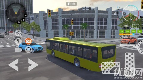 红色巴士模拟驾驶 Red Bus Game Driving Simulator