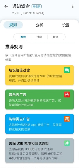 通知濾盒