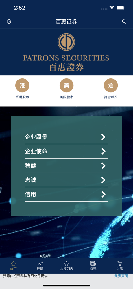 百惠證券截圖欣賞