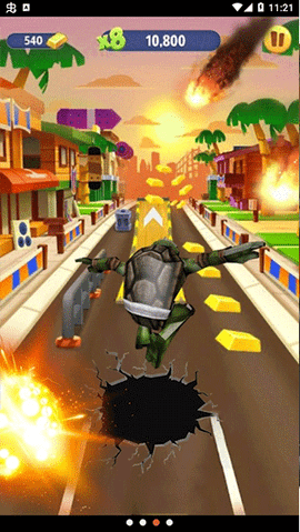 忍者神龟地铁跑酷游戏截图
