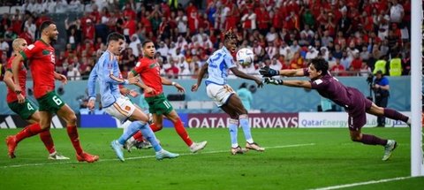 西班牙点球大战出局-摩洛哥3:0淘汰“夺冠热门”西班牙队