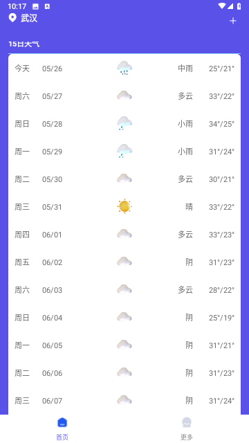 新月天气预报截图欣赏