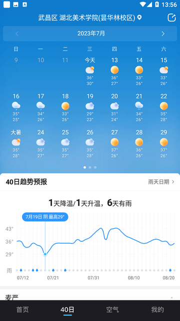 天气预报准点报截图欣赏