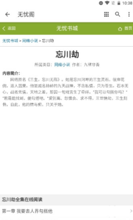 无忧阁小说游戏截图