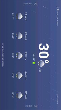今日天氣截圖欣賞