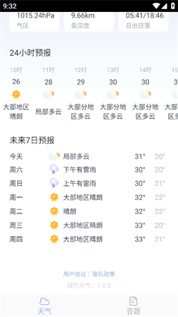 綠竹天氣預(yù)報截圖欣賞