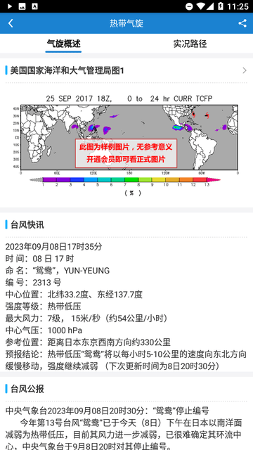 海洋天气截图欣赏