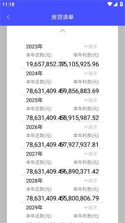 房貸還款計算器截圖欣賞