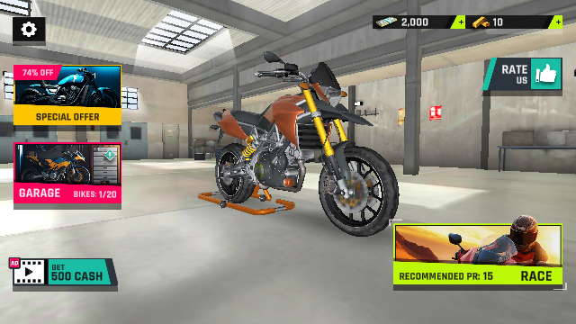 高速摩托模拟器