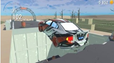 汽车下降冲刺模拟游戏截图