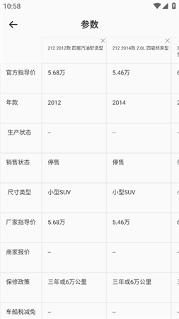 汽车比价宝典截图欣赏