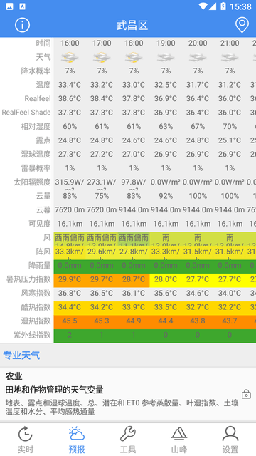 气象计算截图欣赏