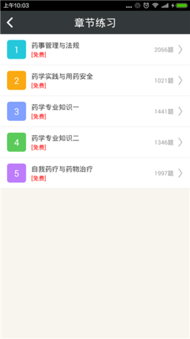 执业西药师考试截图欣赏