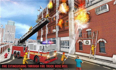 冬季救援消防车游戏截图