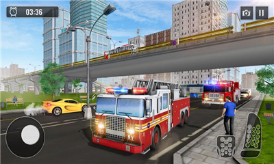 冬季救援消防车游戏截图