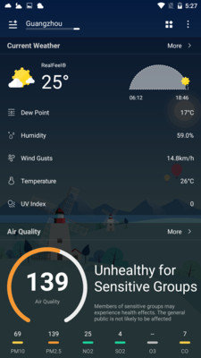 365桌面天气截图欣赏