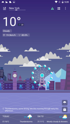 365桌面天气截图欣赏