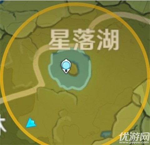 原神明冠峡特殊宝藏位置介绍 1月9日星落湖归离原藏宝地位置大全