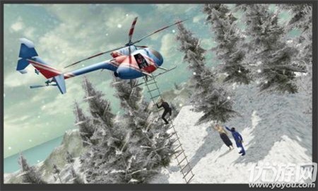直升机山救援游戏截图