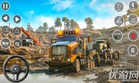 越野泥浆卡车驾驶