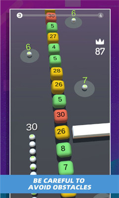 贪吃蛇小球碰撞截图欣赏