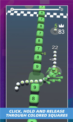 贪吃蛇小球碰撞截图欣赏