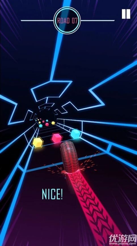 轮胎跑酷游戏截图欣赏