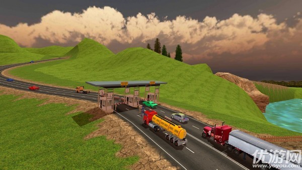 山地油罐车运输