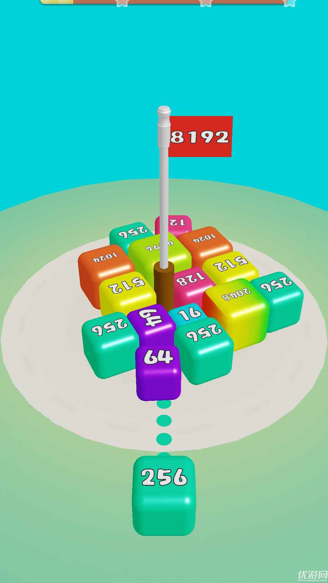 旋转的2048截图欣赏