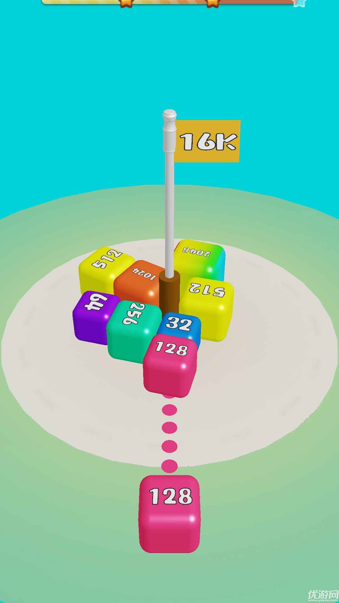 旋转的2048截图欣赏