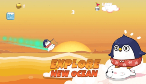 南极企鹅滑浪截图欣赏