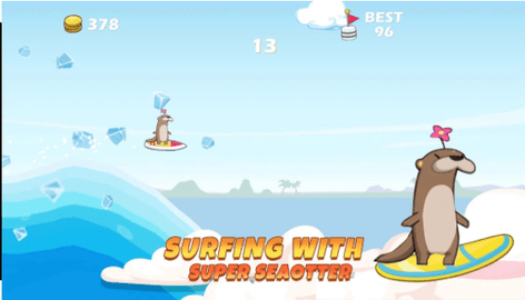 南极企鹅滑浪截图欣赏