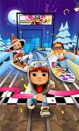 地铁跑酷国际服冰雪版游戏截图