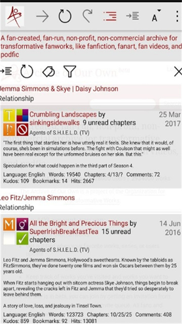AO3阅读器游戏截图