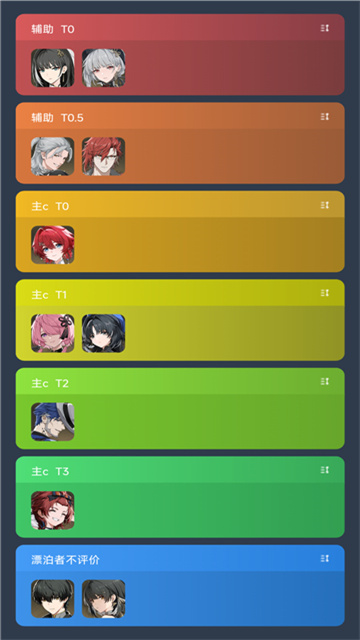 鸣潮角色排行模拟器游戏截图