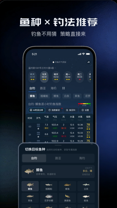 钓鱼天气预报游戏截图