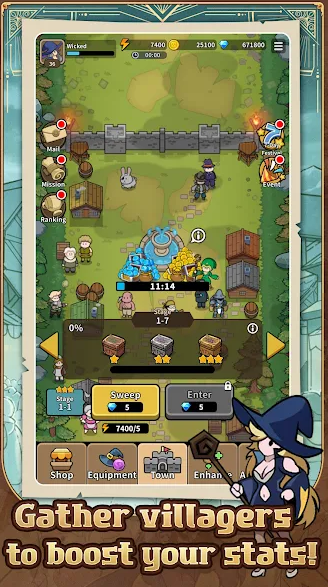 邪恶女巫塔防游戏截图