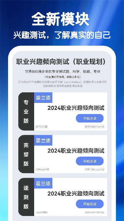 mbti职业性格心理自测