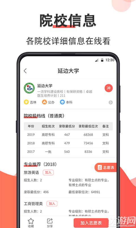 高考志愿填报指南游戏截图